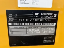 
										2021 Caterpillar 415 Backhoe Loader full									