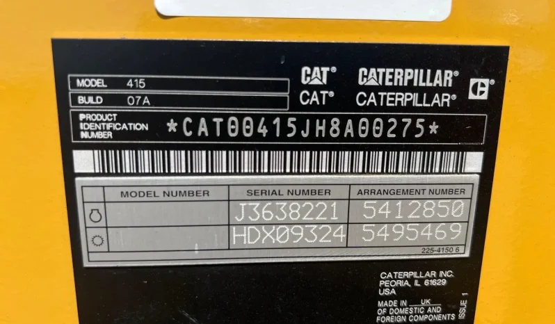 
								2021 Caterpillar 415 Backhoe Loader full									