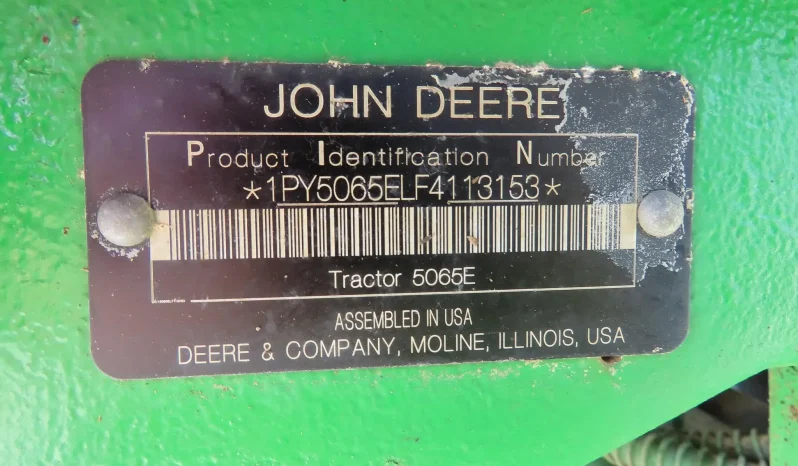 
								2016 John Deere 5065E Tractor full									